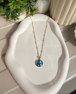 Azure Pearl Pendant