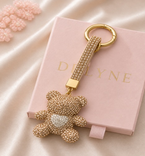 Champagne Teddy Charm