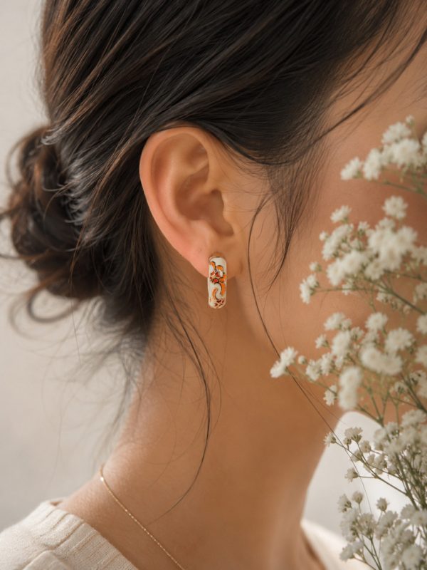 Autumn Bloom Hoops