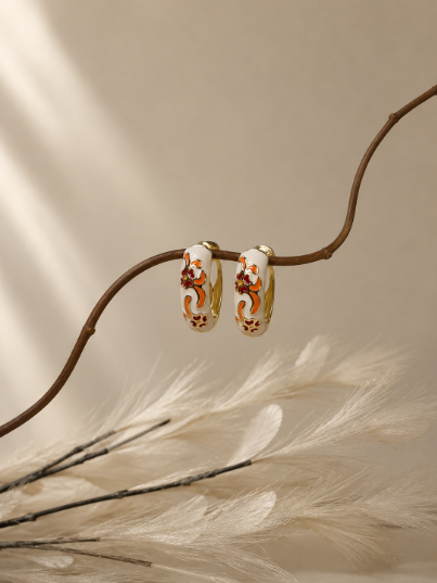 Autumn Bloom Hoops