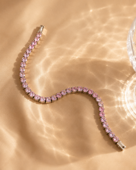 Blush Tennis Bracelet